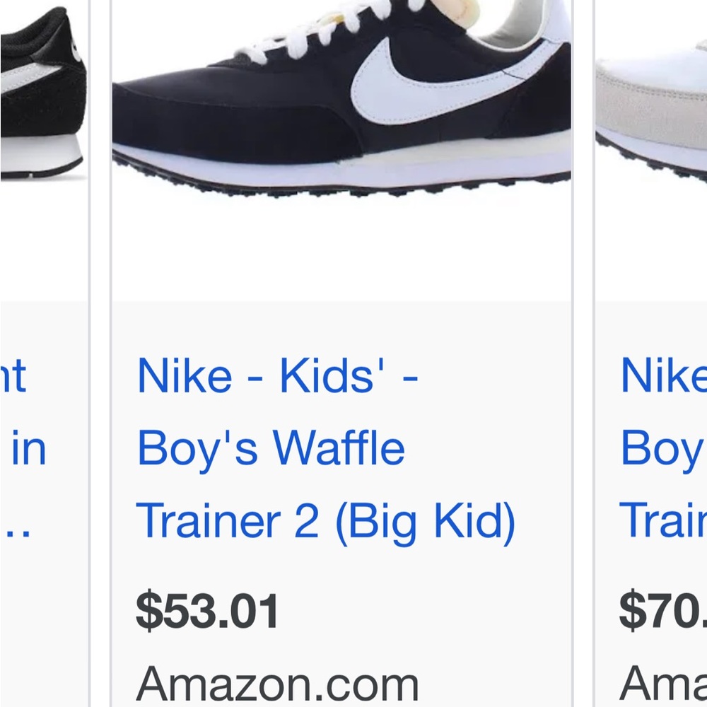 Nike Kids Boy's Waffle Trainer size US 2 Y